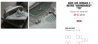 Air Jordan 4 Retro TD 'Abundance'voor €49 bij Asphaltgold