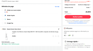 Xiaomi Mijia MEO701 Irrigador Oral Eléctrico por solo 25,09€