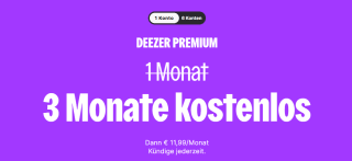 3 maanden gratis Deezer Premium