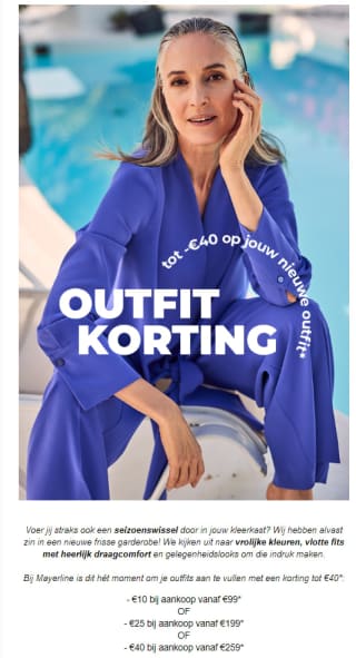 Tot €40 korting op je bestelling bij Mayerline