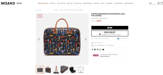 Portaordenador estampado de 15,6" por 9€