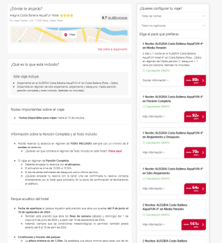 Vacaciones en Costa Ballena con Parque Acuatico (Cádiz) en hotel 4* 80€