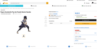 Figura Goodsmile Pop Up Parade Naruto Sasuke por 17€