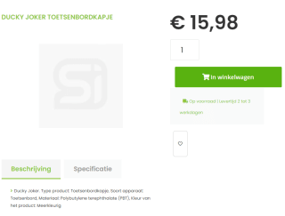 Ducky Joker keyboardcaps voor €15,98 bij SiComputers