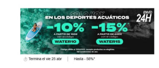 Hasta 15% dto ebn productos acuáticos desde Private Sport