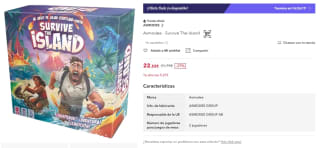 Juego mesa Asmodee Survive The Island por 22,52€ (cuenta nueva por 13,51€)