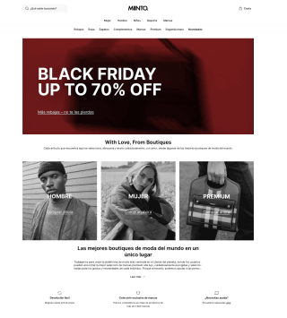 Código 25% Descuento Black Friday compras mínima 50€ en Miinto