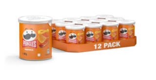 4 smaken Pringles chips: 12x 40 gram voor €7,74 bij Plein