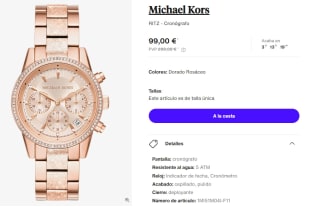 Reloj Cronografo para Mujer Michael Kors RITZ por 89.1€