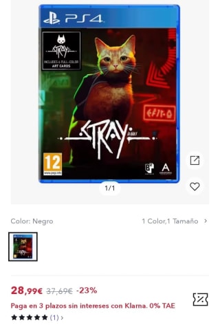 Stray PlayStation 4 por 20,29€.