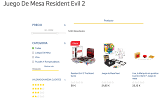 Juego de mesa Resident Evil 2 por solo 50€