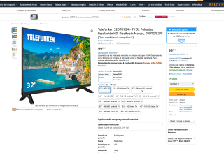 Telefunken 32DTH724 TV 32 Pulgadas a solo 99€