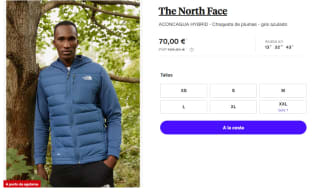 Chaqueta de Plumas de Hombre The North Face ACONCAGUA HYBRID por 63€