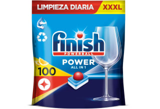 Finish Powerball Power All in 1 Pastillas para el lavavajillas Limón 100 pastillas por 15,36€