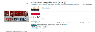 Spider-man - 8 Films Blu-ray voor €27,99 bij Amazon
