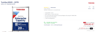 Toshiba MG10 Series MG10ACA20TE - Vaste schijf voor €299,90 bij office-partner