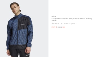 Chaqueta cortavientos de hombre Terrex Trail Running adidas por 39.95€