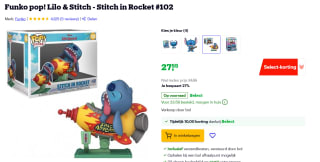 Funko Pop! Rides Super Deluxe: Lilo & Stitch – Stitch in Rocket voor €27,55 met Bol. select