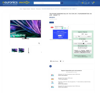 Smart TV Samsug Neo 55'' TQ55QN86DBTXXC 4K UHD por 699€