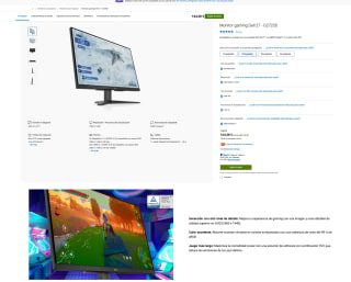 Monitor Dell 27" G2725D QHD 180hz IPS 1ms HDMI 2.1 DP 1.4 por solo 164,38€