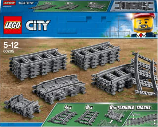 LEGO City Rechte en Gebogen Rails (60205) voor €11,99 bij Bol