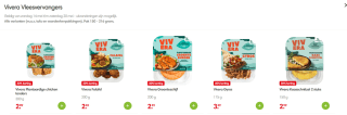 50% korting op alle Vivera Vleesvervangers bij de DekaMarkt