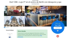 Estancia en El hotel Palace 5* en Berlín desde 239€ para dos