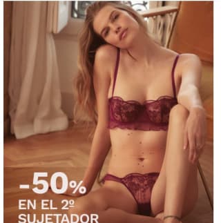 50% descuento en segundo sujetador desde Etam