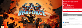 Broforce voor €1,99 in de Nintendo eShop