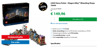 Lego De Wegisweg™ tovenaarswinkels voor €149,96 bij Goodbricks