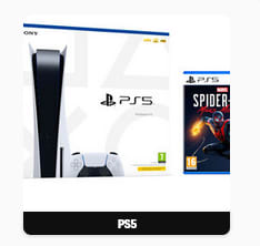 Consola PS5 con lector + Spiderman Miles Morales por 544€