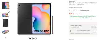 Tablet Samsung Tab s6 lite de 4GB/128GB de 239€