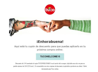 -15€ descuento para tu primera compra en Tuco