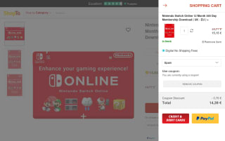 Nintendo Switch Online 1 año individual por 14,39€