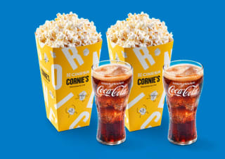 Menú Cinesa Sólo ser Socio Travel Club tienes 2 palomitas gigantes + 2 refrescos de 75cl en Cinesa por 15€