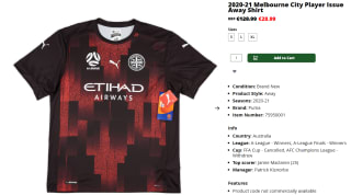 Camiseta visitante edición Melbourne City 2020-21 por 28,99€