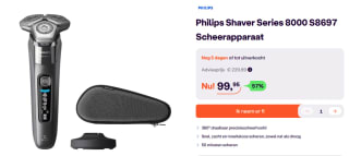 Philips - Electric Shaver Wet&Dry Series 8000 voor €99,95 bij Ibood