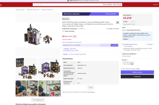 Lego Harry Potter Ollivanders y Madame Malkin por tan solo 67,31€ (Nuevos usuarios por