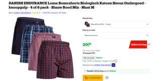 DANISH ENDURANCE Gewoven Boxershorts 4-pack voor €22,225 met Bol select.