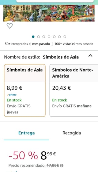 Educa - Símbolos de Asia Puzzle, 1500 Piezas por 8,99€.