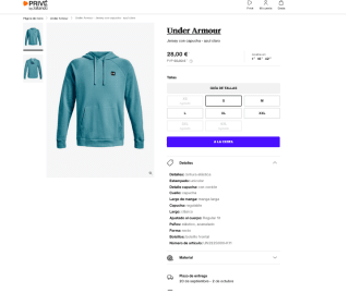 Sudadera con capucha Under Armour por solo 28€