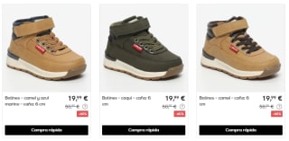 Calzado Levis Kids vuelta al cole desde 17,99€