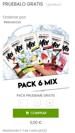 Pack 6 Mix gratis con compra