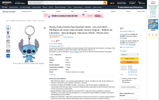 Funko Pocket Pop Llavero Stitch Disney por 5,99€