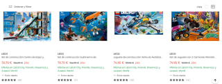 Descuento 25% Juguetes LEGO en Elcorteinglés