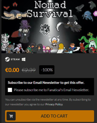 Nomad Survival gratis bij Fanatical