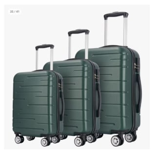 Juego de 3 Maletas Trolley ABS Semirrígidas 4 Ruedas por 59.49€ (Cuenta Nueva 47.49€)
