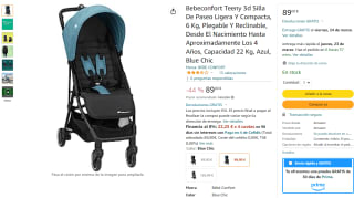 BEBE CONFORT - Silla paseo Teeny 3D por 89€