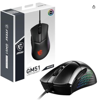 MSI Clutch GM51 Lightweight Ratón Gaming Óptico RGB 26000 DPI por 34.99€