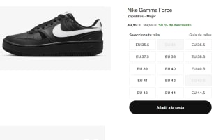 Zapatillas para Mujer Nike Gamma Force por 49.99€